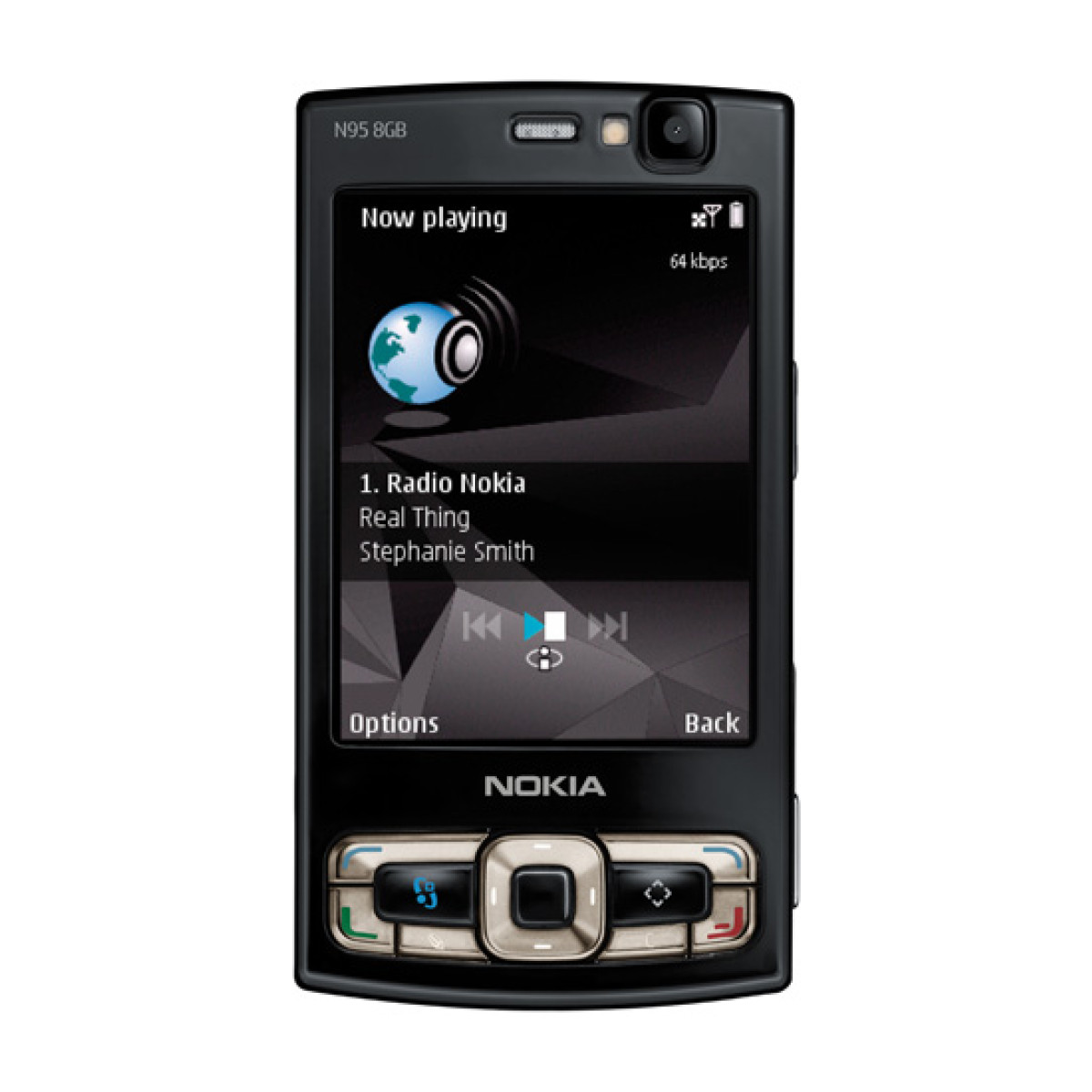 Nokia N95 8GB Preto Prata GSM Wi-Fi 3G GPS 5.0MP  MP3 Rádio FM - Desbloqueado