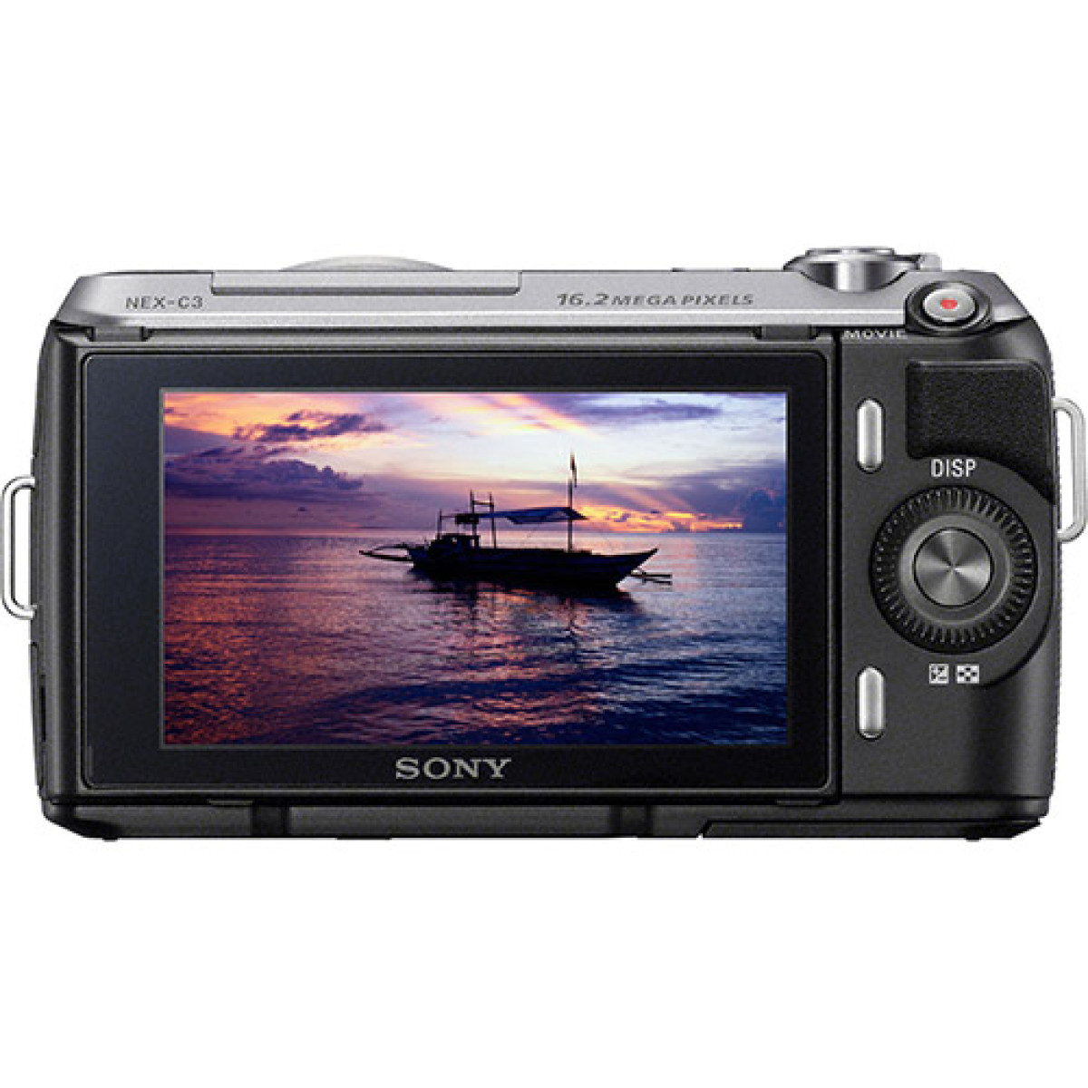 Sony - Câmera  Alpha Nex-C3 16.2 MP  LCD 3.0"  Panorâmica 3D  Lente 18-55mm - Pronta Entrega