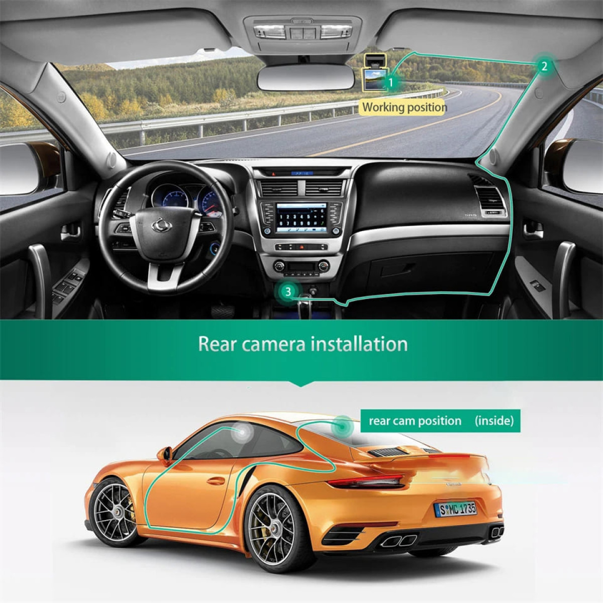 Camera Veicular Novatek 2K 4K Single Dual Dash Cam Pro 2.0" WiFi  Frontal 170 e Traseira 140 Graus Wide Angle 24H Estacionamento