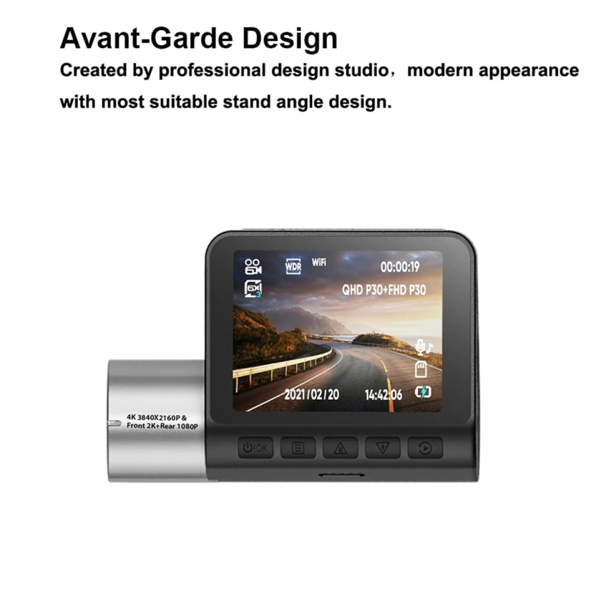 Camera Veicular Novatek 2K 4K Single Dual Dash Cam Pro 2.0" WiFi  Frontal 170 e Traseira 140 Graus Wide Angle 24H Estacionamento