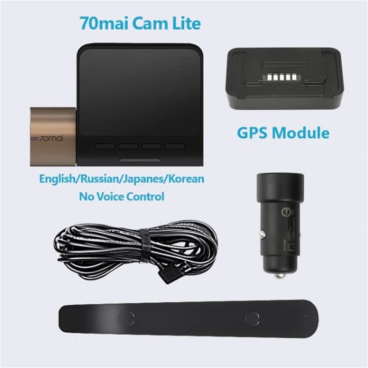 Camera Veicular Xiaomi 70mai Car DVR Dash Cam Lite 1080P WIFI GPS Monitor de estacionamento 24H