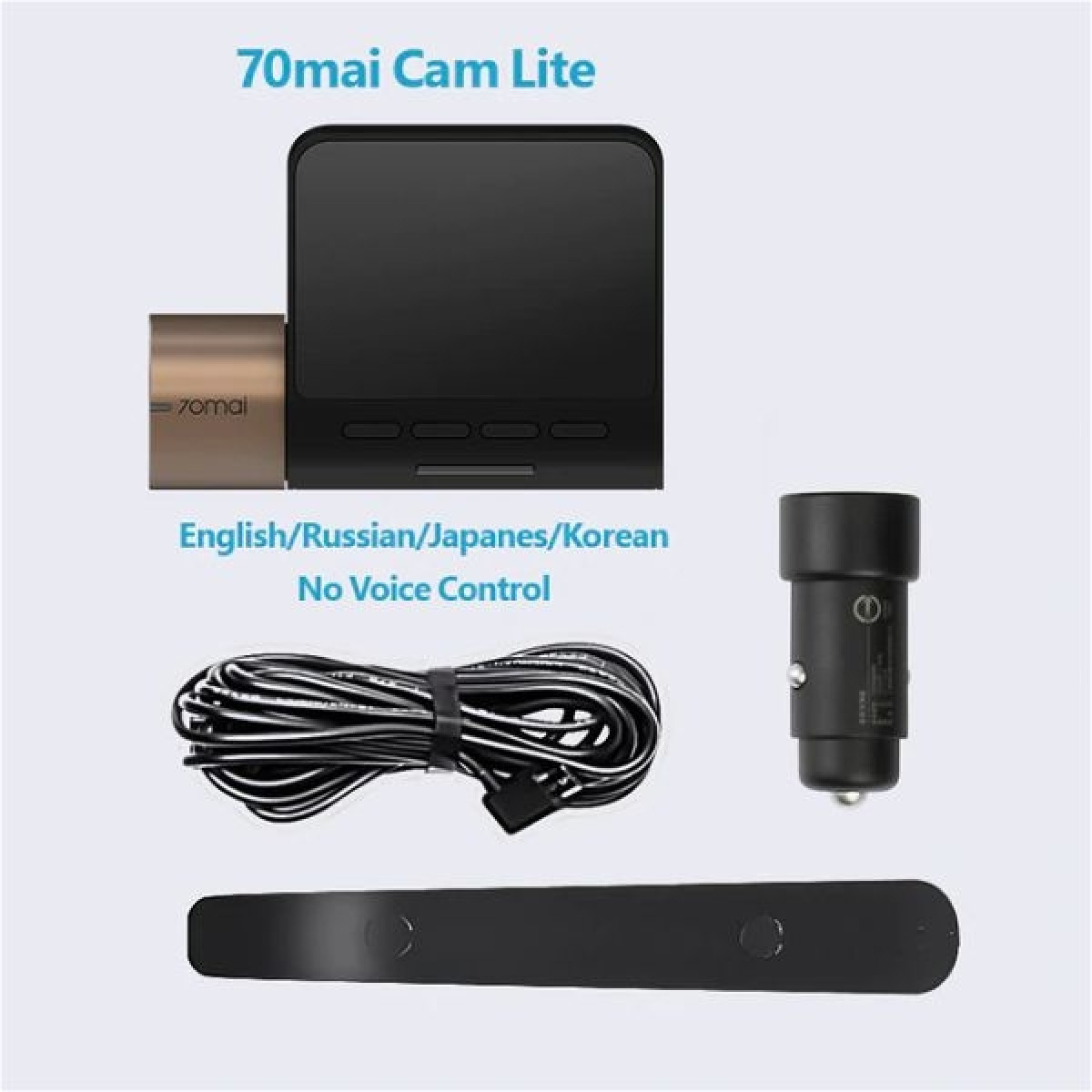 Camera Veicular Xiaomi 70mai Car DVR Dash Cam Lite 1080P WIFI GPS Monitor de estacionamento 24H