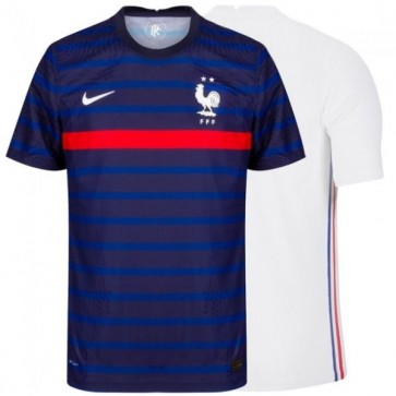 Camisa Nike Seleção França Francesa 2020 2021 - Azul e Branco - Destaque