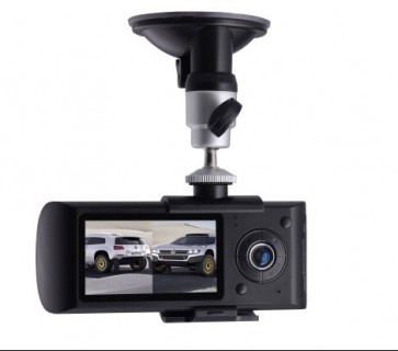Dual Camera Car DVR  X3000 G-Sensor  Recorder Gravador Sensor Gravidade