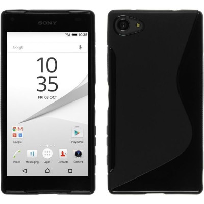 Case Capinha Película de vidro para Sony Xperia Z1 Z3 Z5 e Z1 Z3 Z5 Compact em silicone matte cores