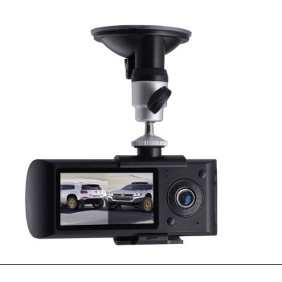 Dual Camera Automotiva Car DVR  X3000 GPS G-Sensor  Recorder Gravador Sensor Gravidade