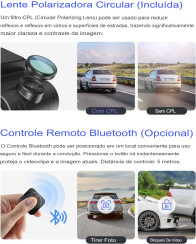 Câmera Veicular Viofo A229 Pro 4K Dual Dash Cam - Sony STARVIS 2 + HDR + GPS