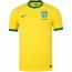 Camiseta Camisa Nike Brasil Brazil I e II 2020 2021 - Amarelo Frente